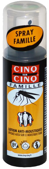 Cinq sur cinq famille lotion anti-moustiques 100 ml