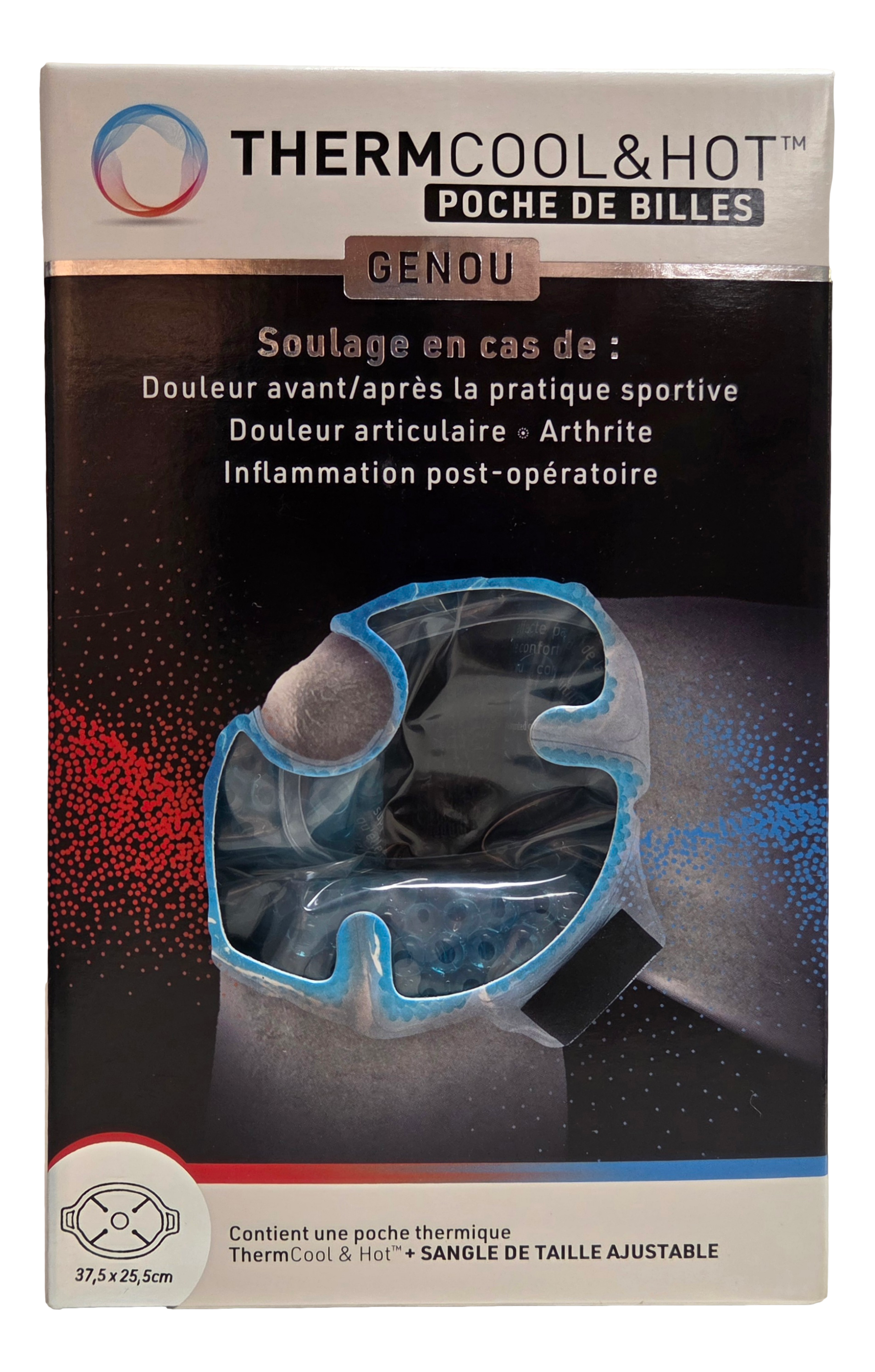 THERMCOOL AND HOT poche de billes genou   1 poche